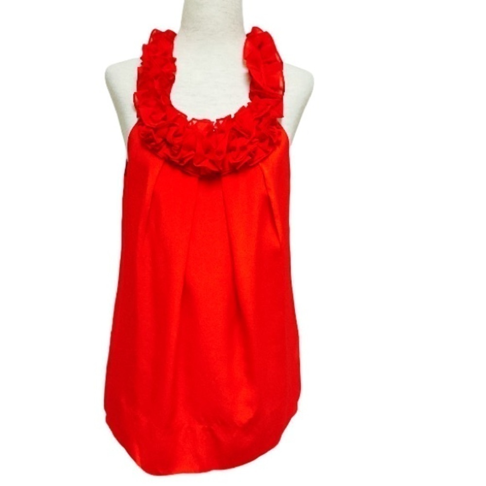 Ted Baker Ruffled Neck Sleeveless Top Size 2